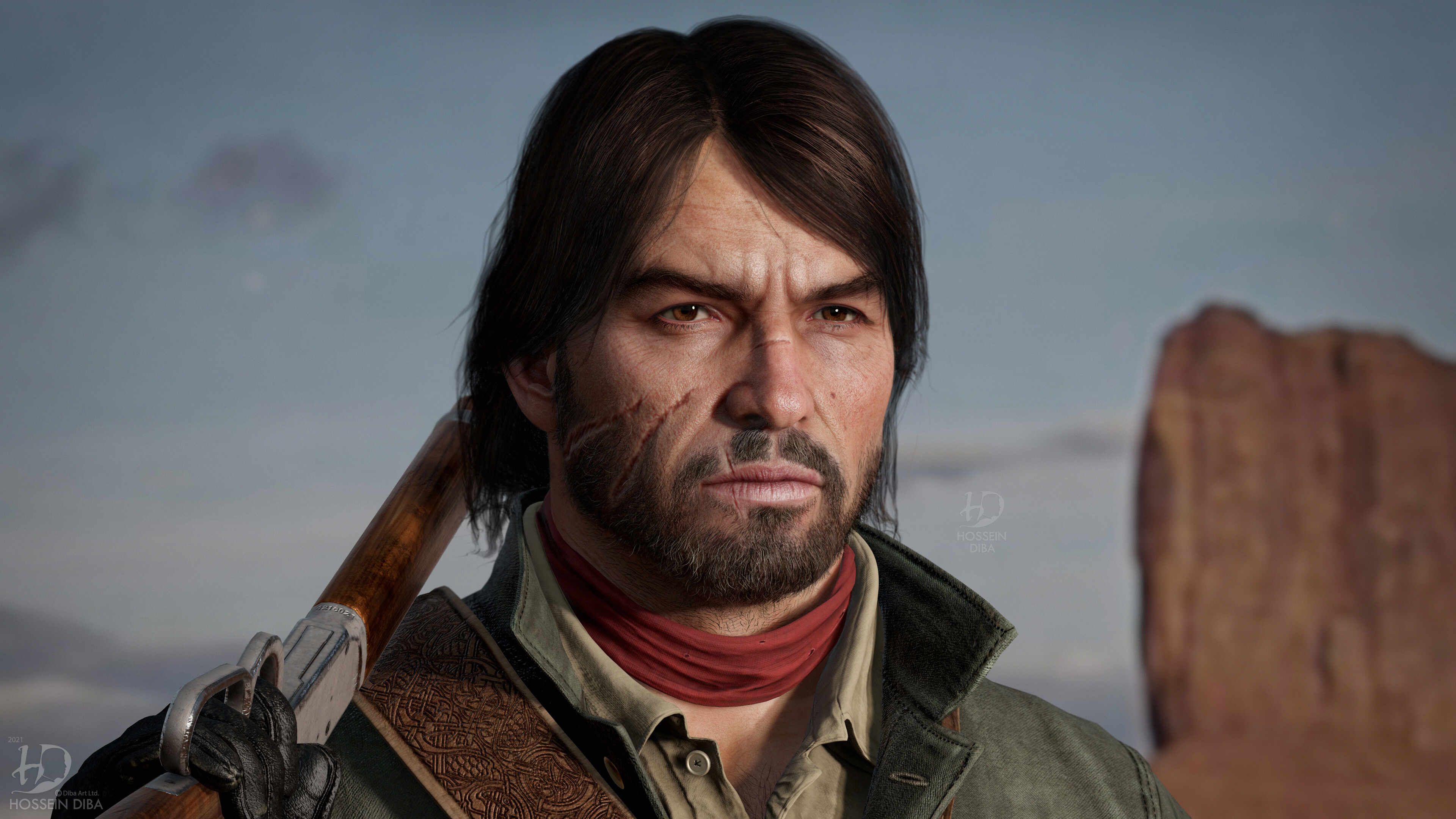 3D Model of John Marston (Real Time) ZBrushCentral