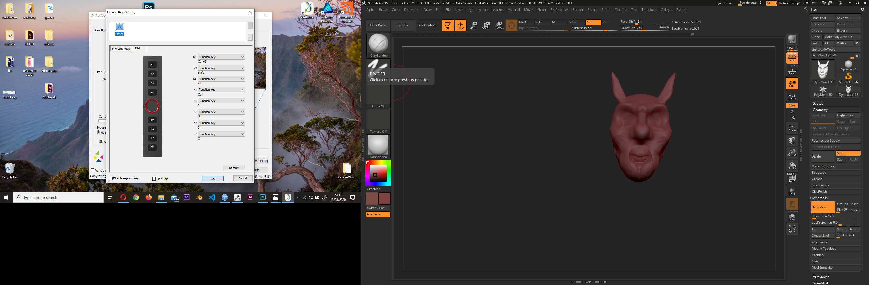 how to switch add and subtract zbrush
